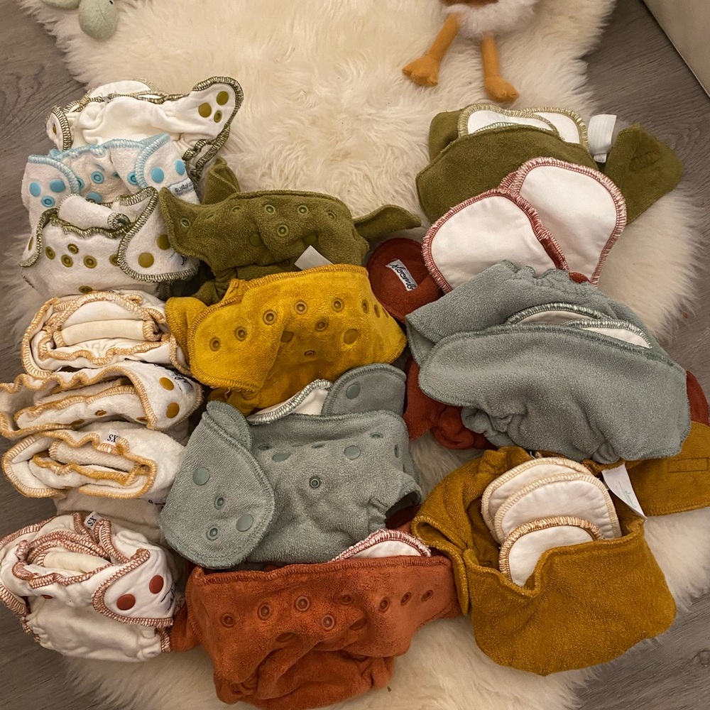 Sloomb newborn cloth diaper lot